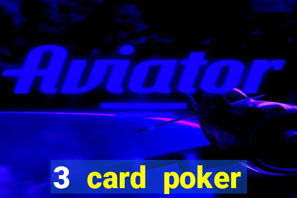 3 card poker casino odds