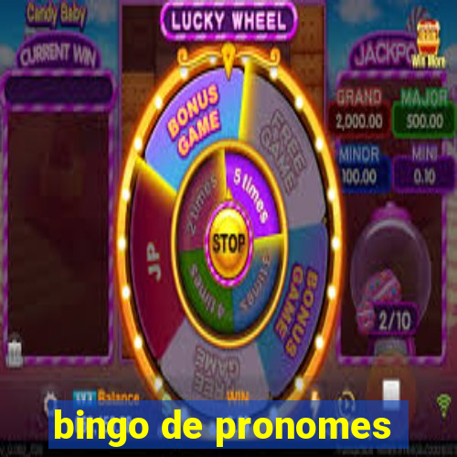 bingo de pronomes