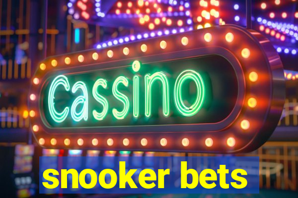 snooker bets