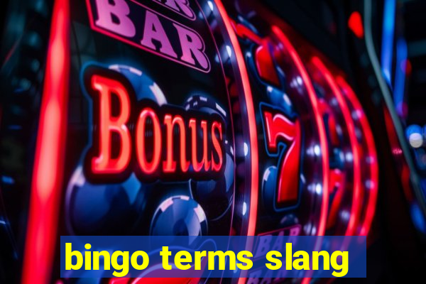 bingo terms slang