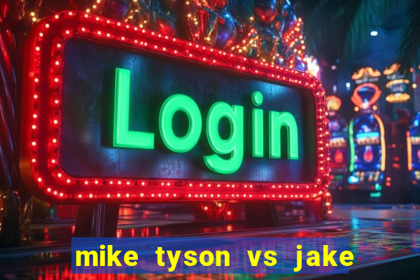 mike tyson vs jake paul assistir online