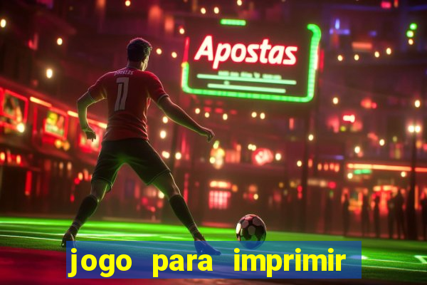 jogo para imprimir e montar