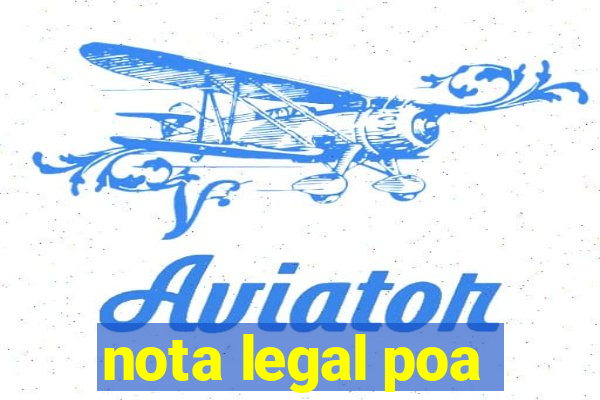 nota legal poa