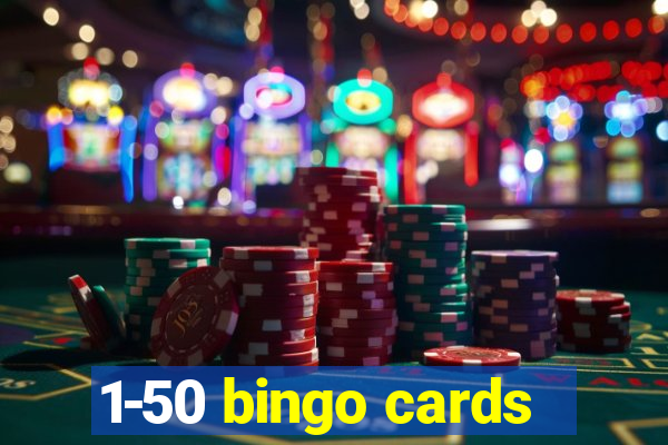 1-50 bingo cards