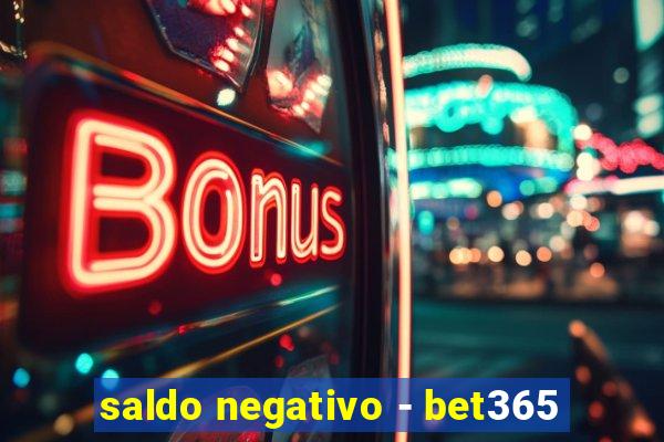 saldo negativo - bet365