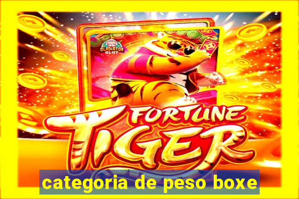 categoria de peso boxe