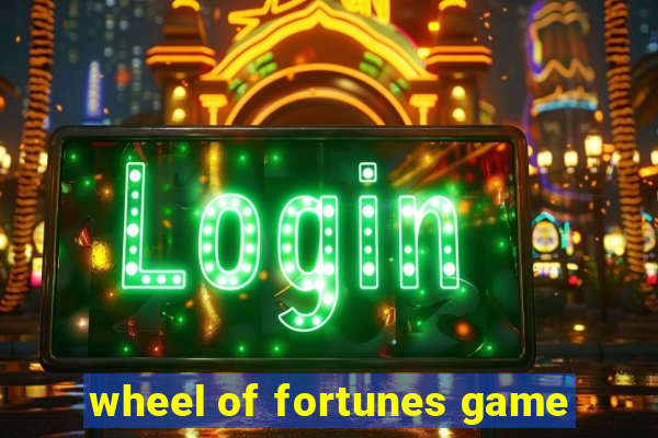 wheel of fortunes game