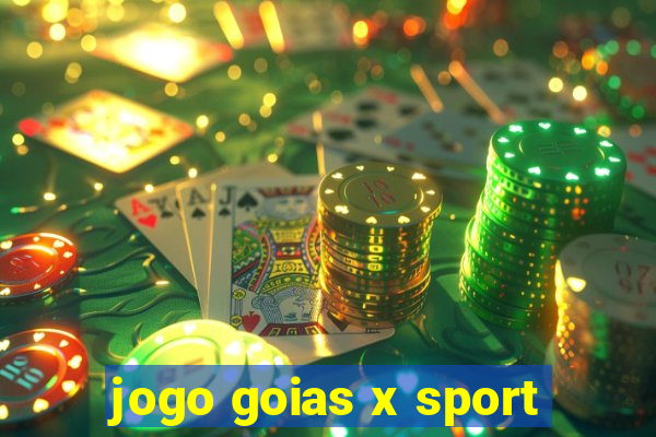 jogo goias x sport