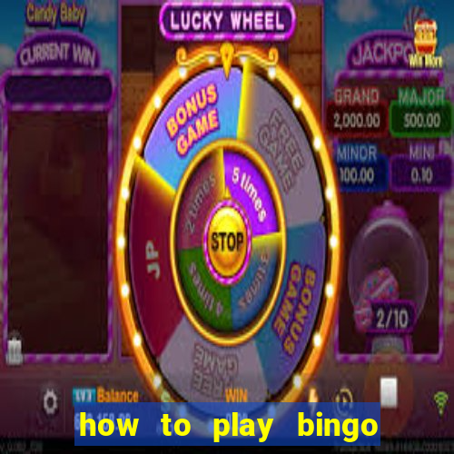 how to play bingo for money