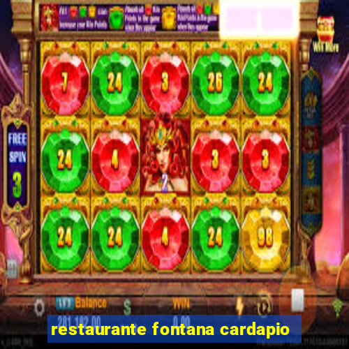 restaurante fontana cardapio