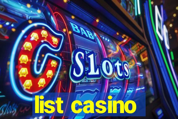 list casino