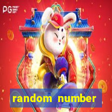 random number generator bingo