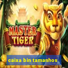 caixa bin tamanhos