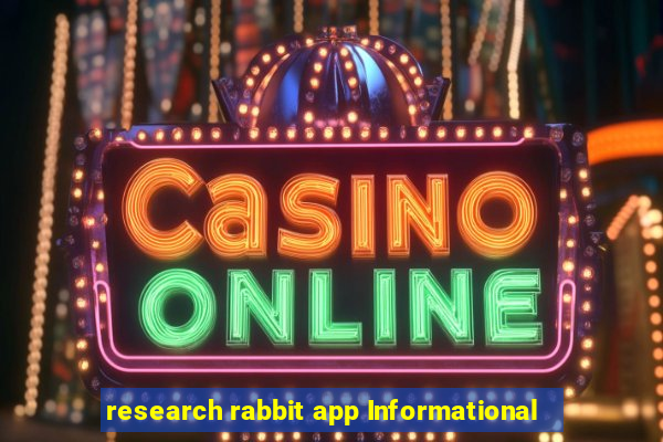 research rabbit app Informational