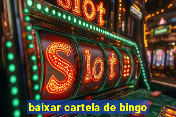 baixar cartela de bingo