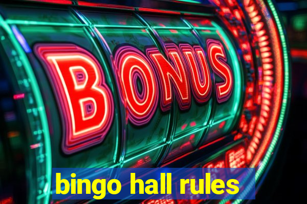 bingo hall rules