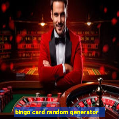 bingo card random generator