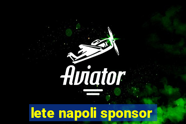 lete napoli sponsor