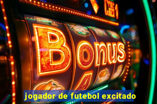 jogador de futebol excitado