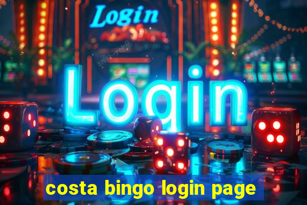 costa bingo login page