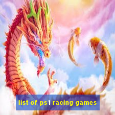 list of ps1 racing games