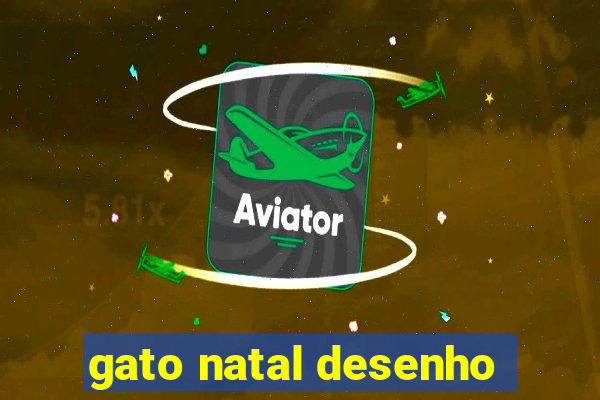 gato natal desenho