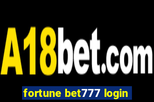 fortune bet777 login