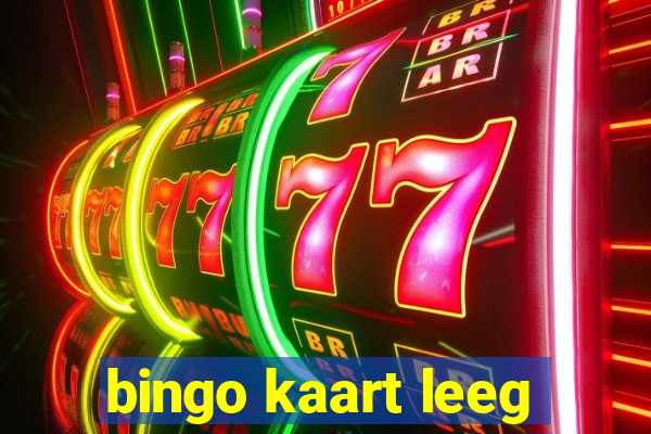 bingo kaart leeg