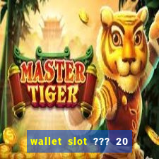 wallet slot ??? 20 ??? 100