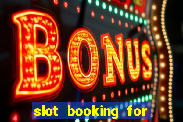 slot booking for driving licence