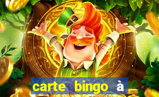 carte bingo à imprimer gratuit