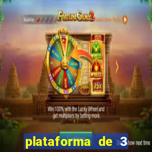 plataforma de 3 reais jogo