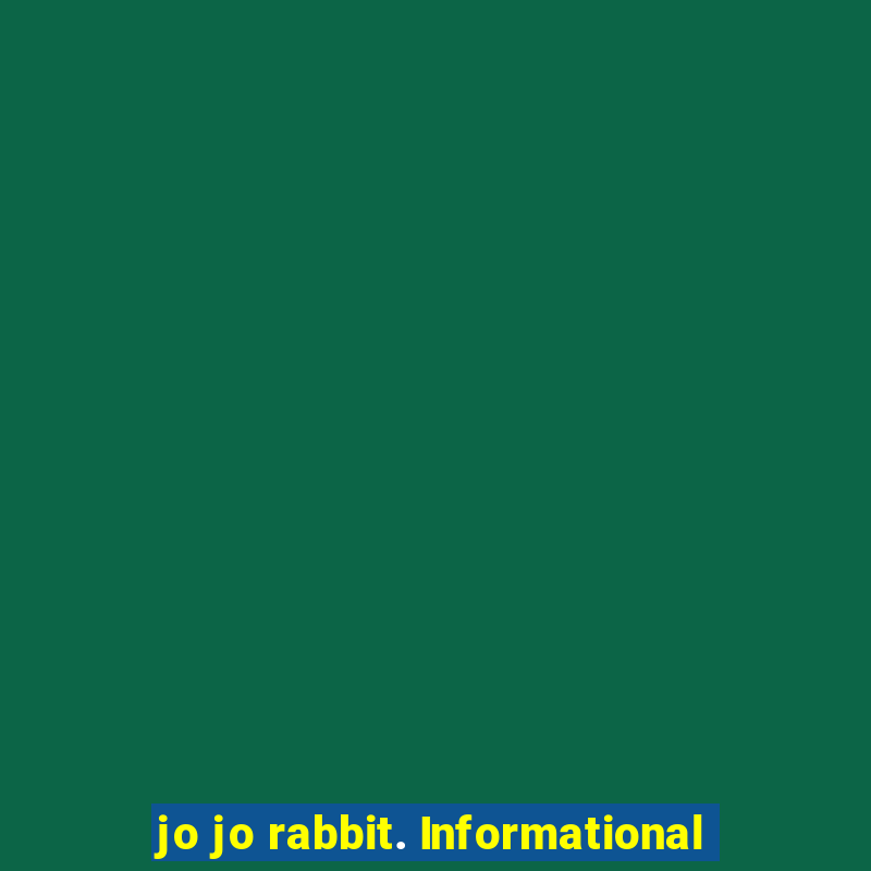 jo jo rabbit. Informational