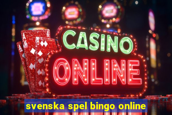 svenska spel bingo online