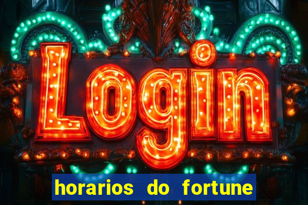 horarios do fortune tiger hoje