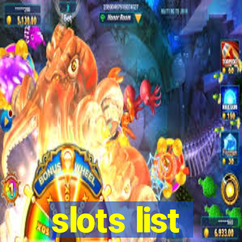 slots list