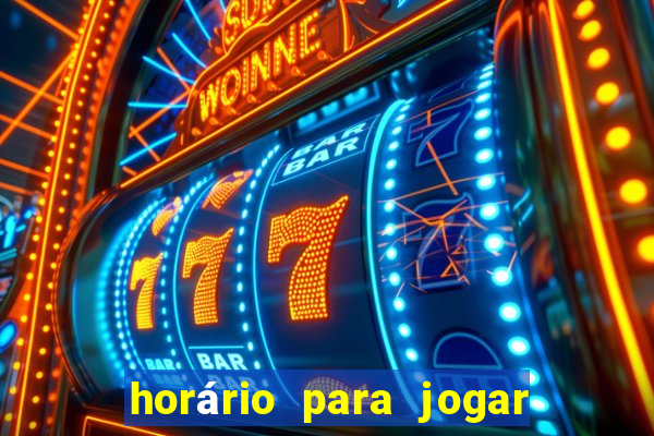 horário para jogar fortune tiger hoje