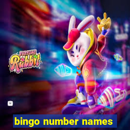 bingo number names