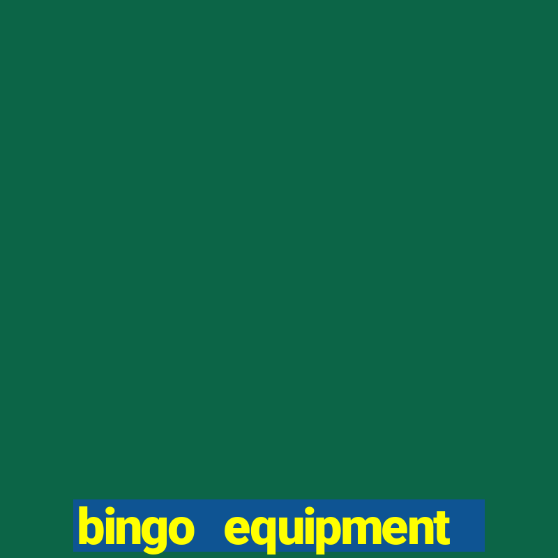 bingo equipment rental near me