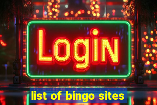 list of bingo sites