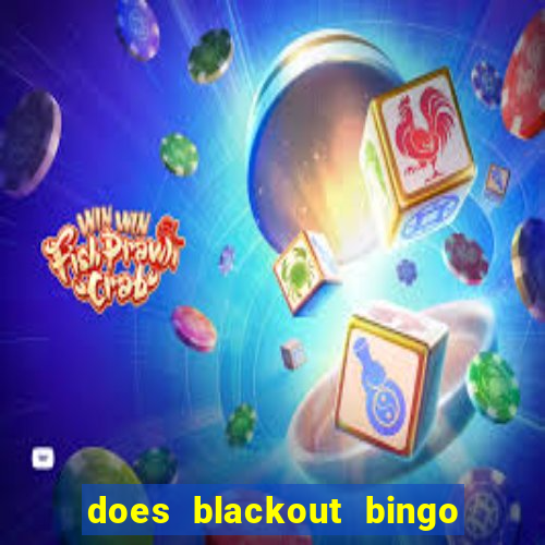 does blackout bingo really pay