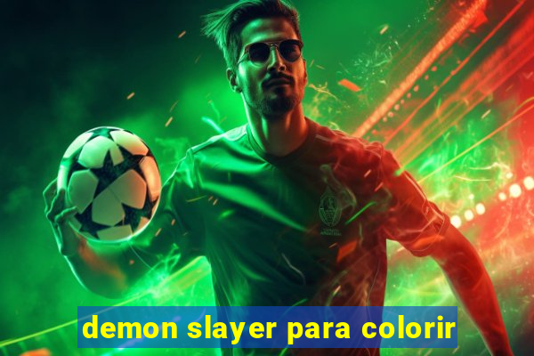 demon slayer para colorir