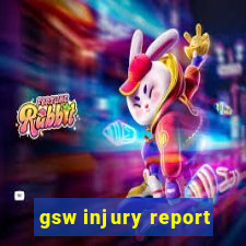 gsw injury report