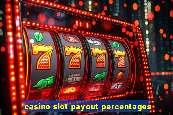 casino slot payout percentages