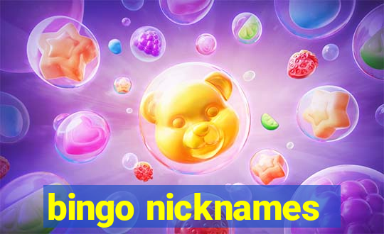 bingo nicknames