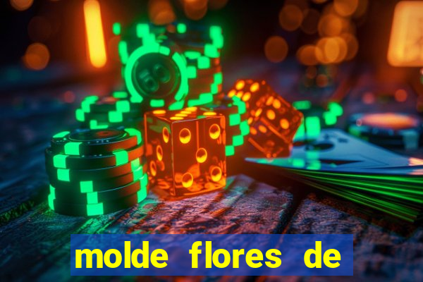 molde flores de papel para imprimir