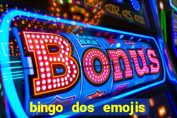 bingo dos emojis para imprimir