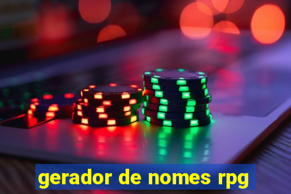 gerador de nomes rpg