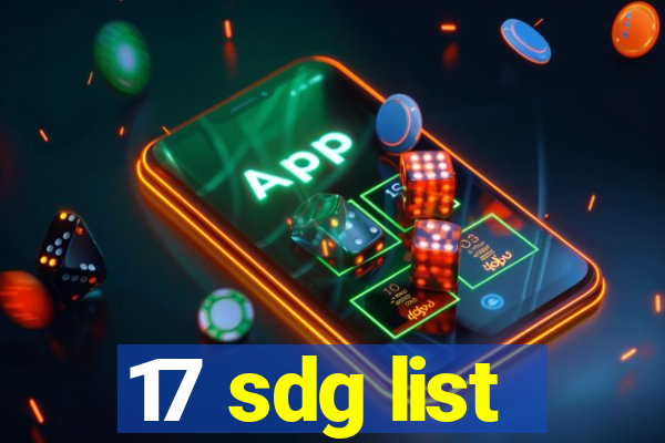 17 sdg list