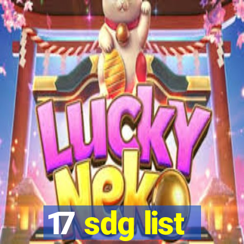 17 sdg list